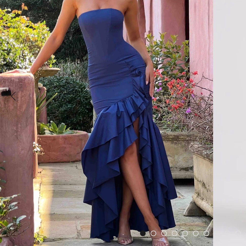 Babyboo Fashion Angelina Maxi Dress in Navy